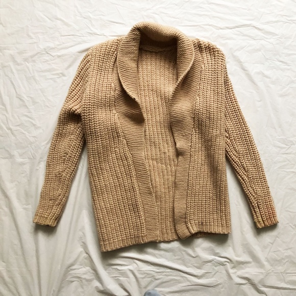 Women Long Sleeve Open Front Hand Knit Cardigan - Picture 1 of 4